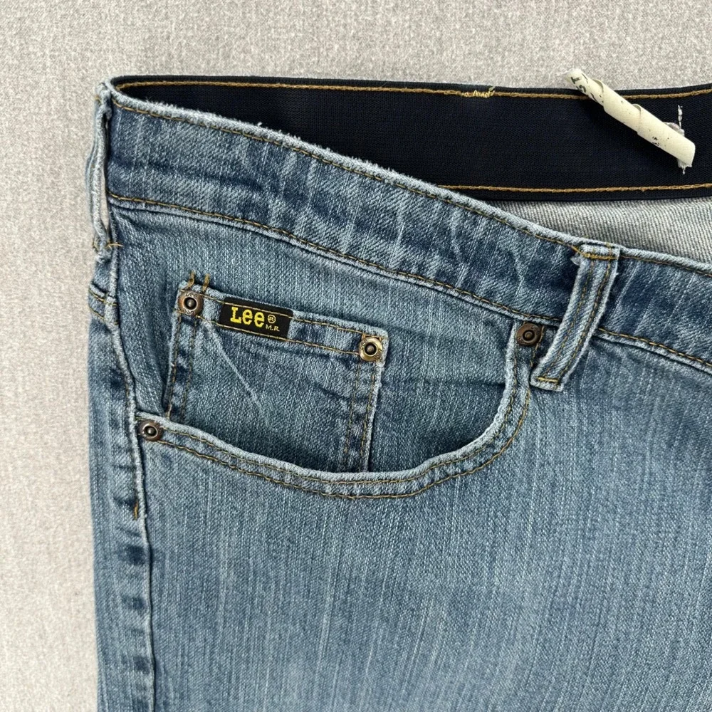 Lee Jeans Mens 44x30 Blue Relaxed Fit Straight Leg Denim Comfort Waist